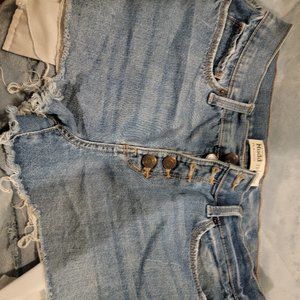 High rise shortie shorts